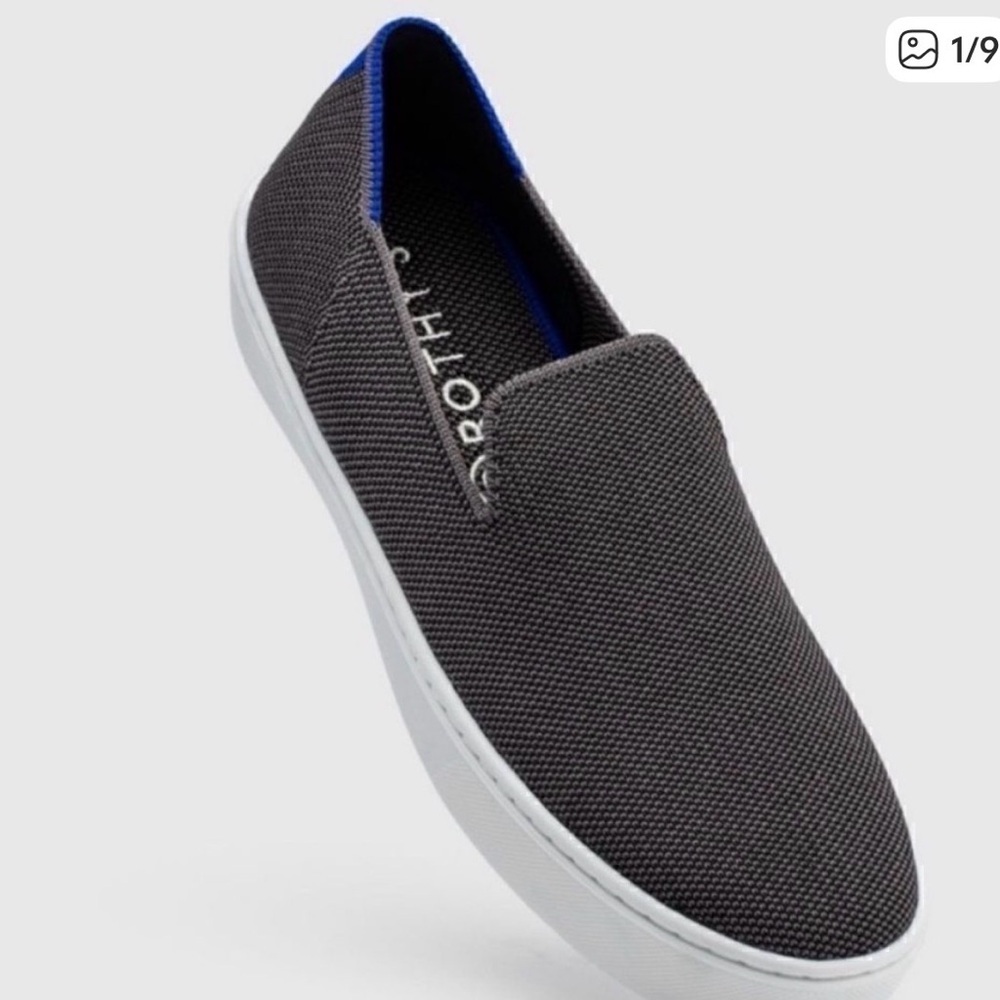 Rothy's The Sneaker Women's Size 10.5 Slip On Shoes Steel Grey